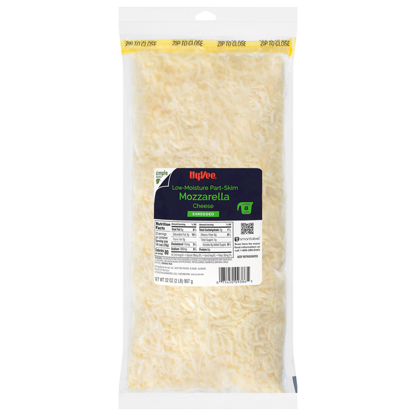 El Latino Shredded Mozzarella Cheese 32oz Plastic Bag Container