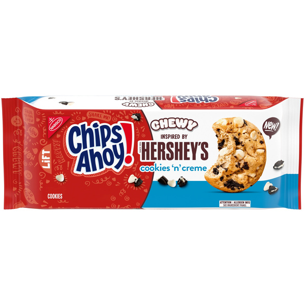 CHIPS AHOY! Chewy Hershey's Cookies 'n' Creme Bar-Inspired Cookies