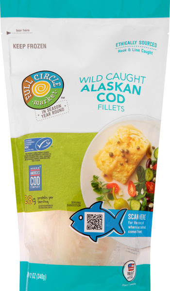 Full Circle Alaskan Wild Cod Fillets | Hy-Vee Aisles Online Grocery ...