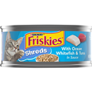 Purina Friskies Savory Shreds with Ocean Whitefish & Tuna in Sauce Cat Food