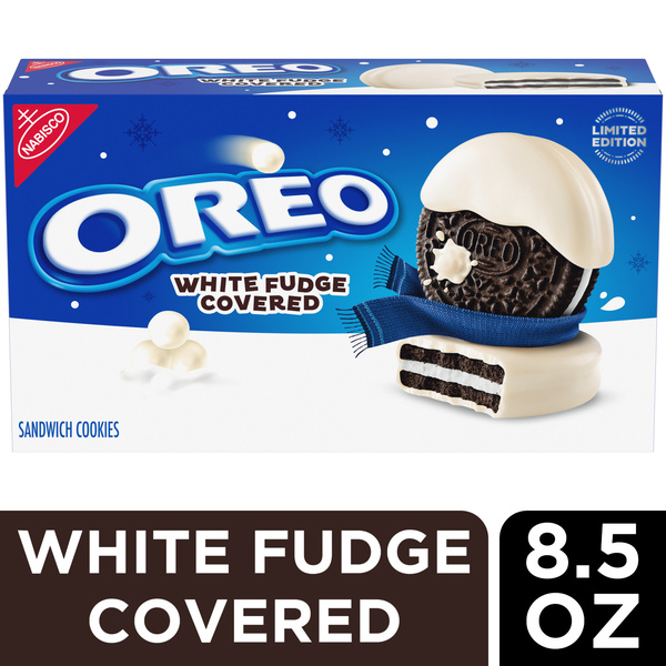 Nabisco Oreo White Fudge Covered Chocolate Sandwich Cookies | Hy