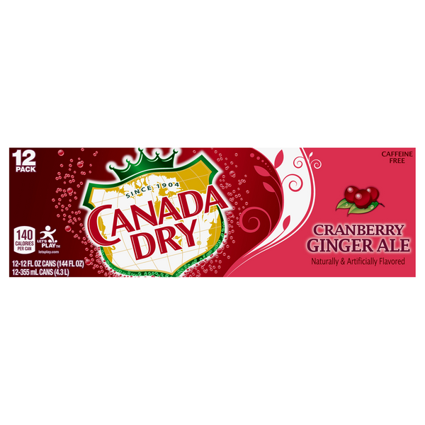 Canada Dry Cranberry Ginger Ale 12 Pack | Hy-Vee Aisles Online